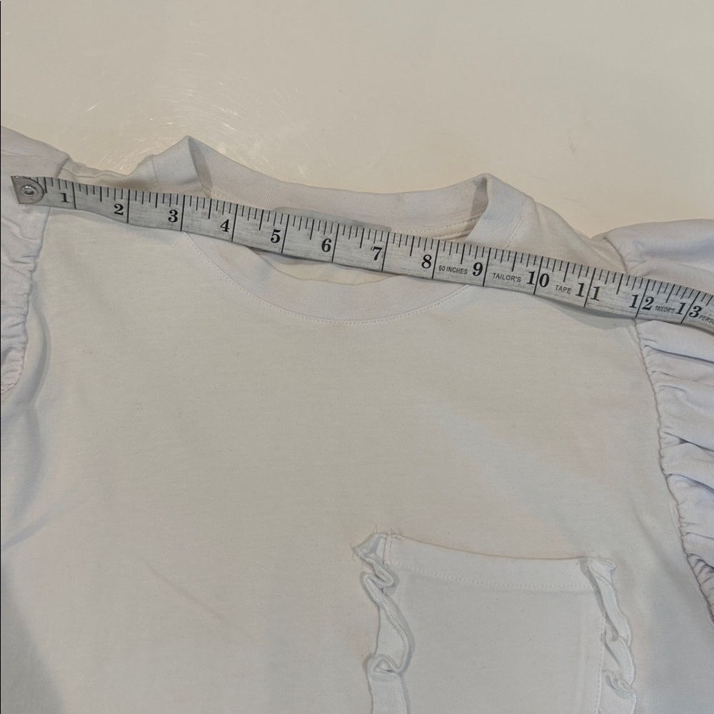 MSGM White Ruffle Top - Picture 6 of 12